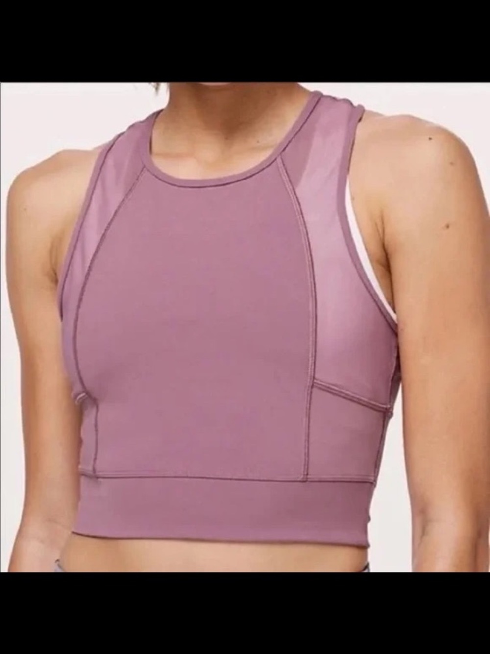 Lululemon Women’s Crop Top with Mesh Detail